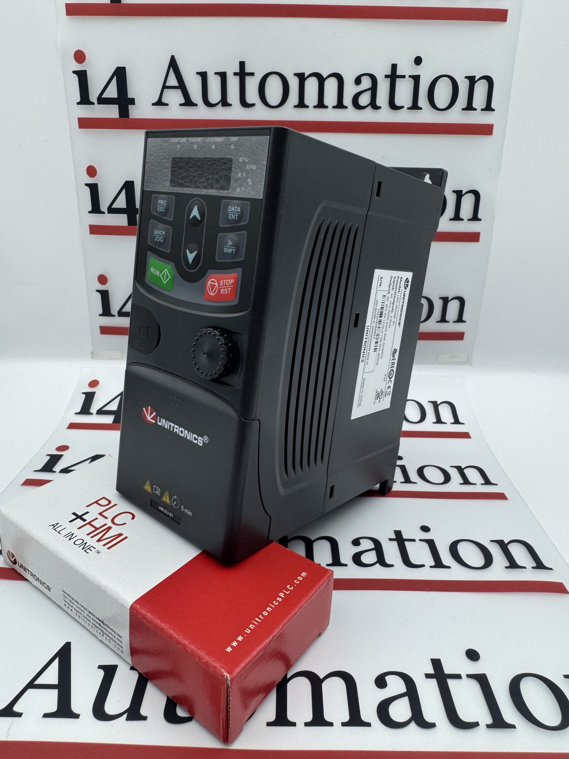 1.5KW 230V Single Phase CE, UL and cUL, Integrated STO, Modbus RTU RS-485 Unitronics VFD additional input filter required UMI-S0030 for industrial Category C3